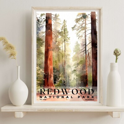 Redwood National and State Parks Poster, Travel Art, Office Poster, Home Decor | S4 - image6